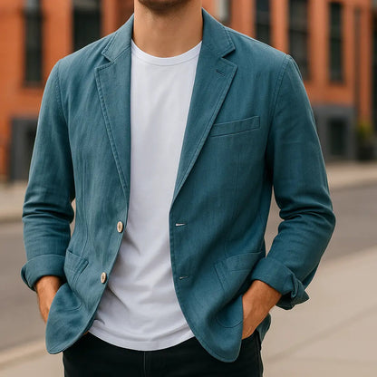 Classic Linen Mens Jacket