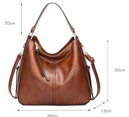 Big Vintage Style Tote Shoulder Bag