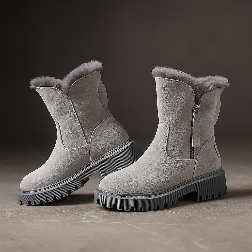 Warm Faux Fur Ankle Boots