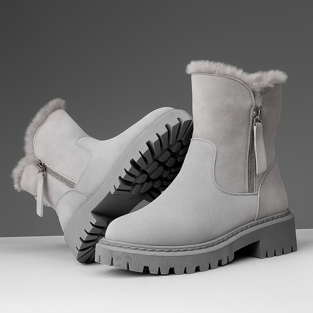 Warm Faux Fur Ankle Boots