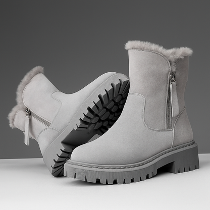 Warm Faux Fur Ankle Boots