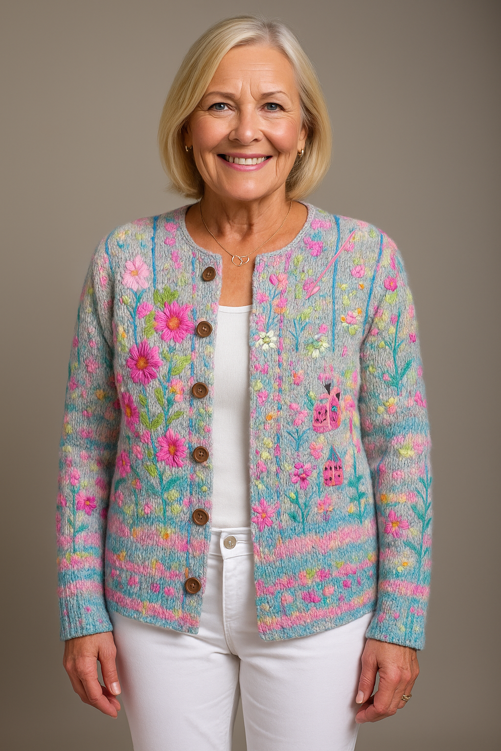 Stijlvolle Bloemen Vest voor Vrouwen - OutfitLondon