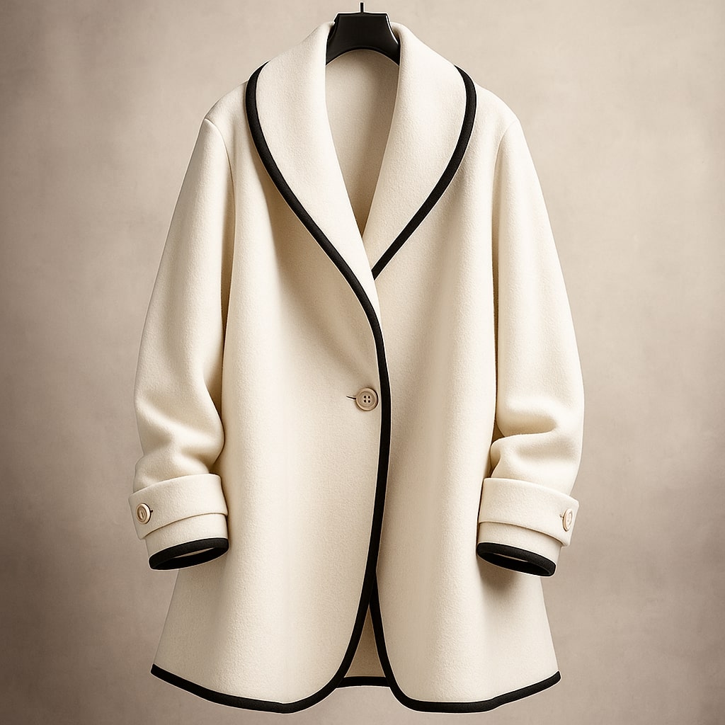 Timeless Double Breasted Ladies Coat - OutfitLondon