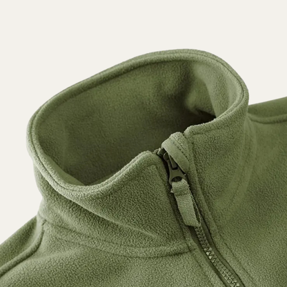 Insulated Men's Fleece Jacket with Zip Pockets