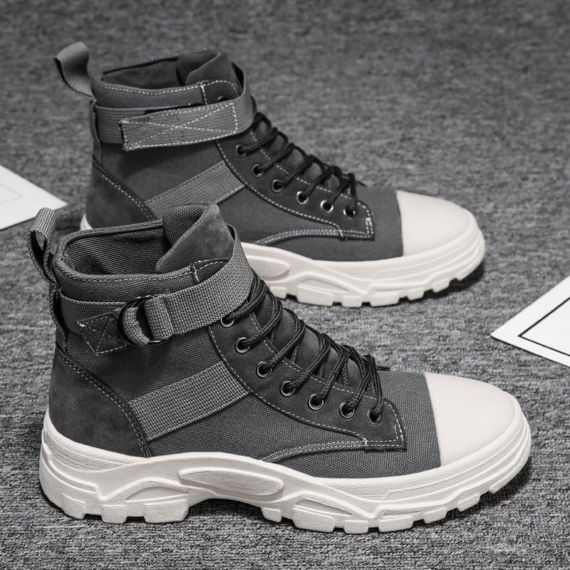 Rugged Mens Combat Boots - Heavy Duty Work Shoes - OutfitLondon