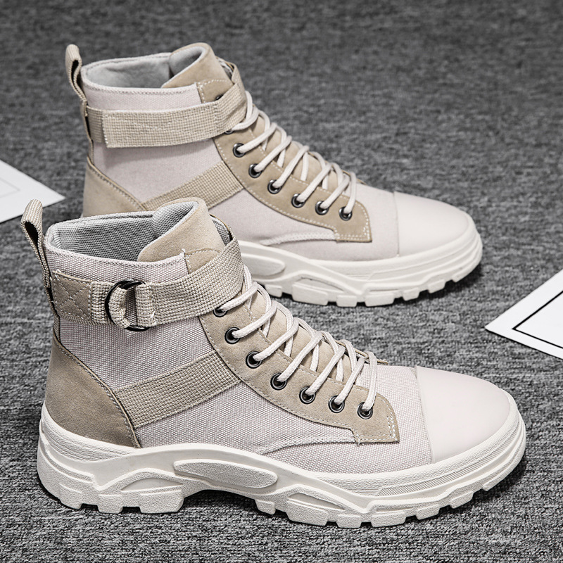 Rugged Mens Combat Boots - Heavy Duty Work Shoes
