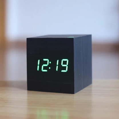 Modern Digital Wood Clock