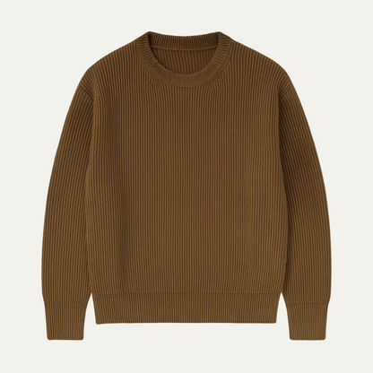 Premium Mens Merino Wool Cable Knit Sweater - OutfitLondon