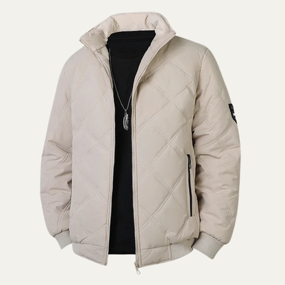 Thick Insulated Quilted Mens Winter Coat