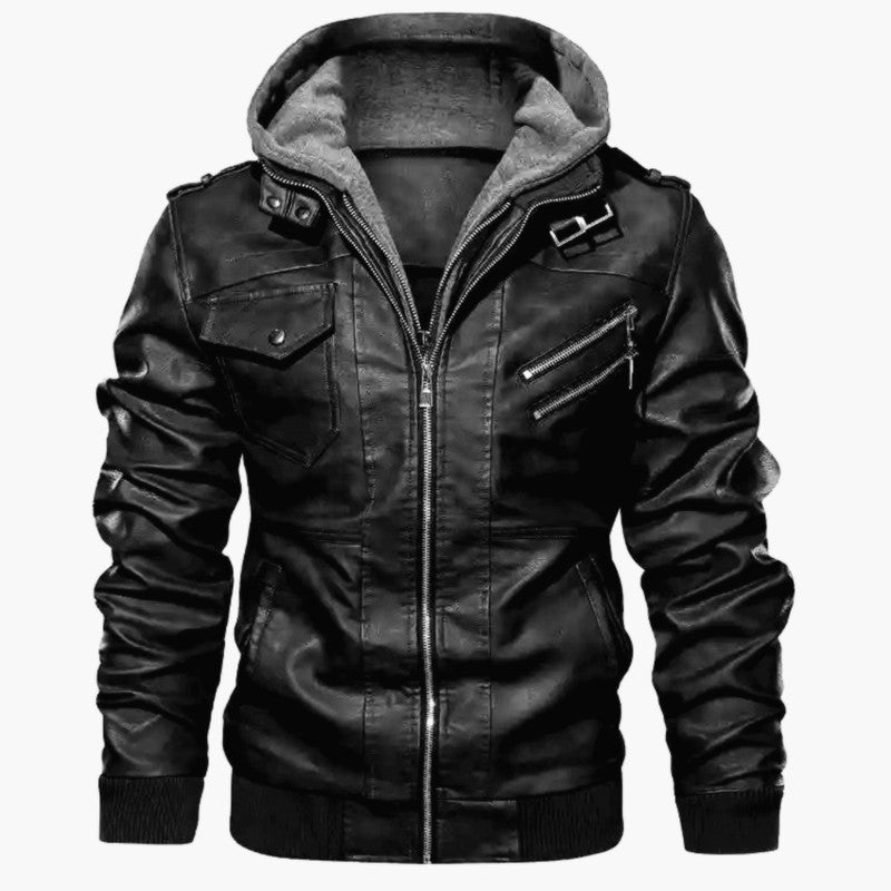 Slim Fit Hooded Jacket - Comfortable Everyday Coat - OutfitLondon