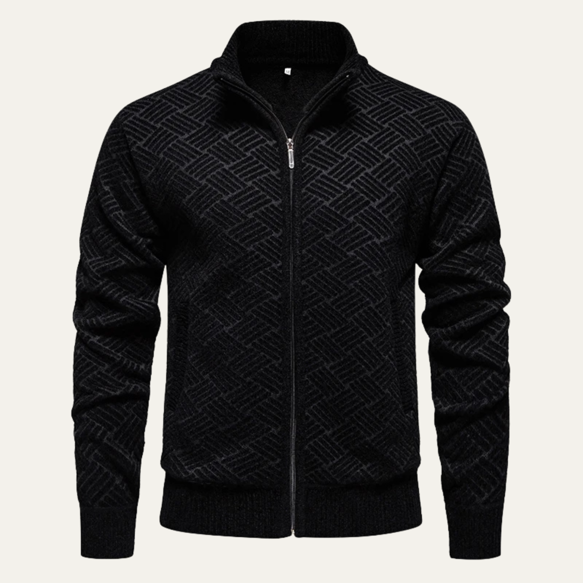 Cozy Mens Cable Knit Casual Cardigan Sweater - OutfitLondon