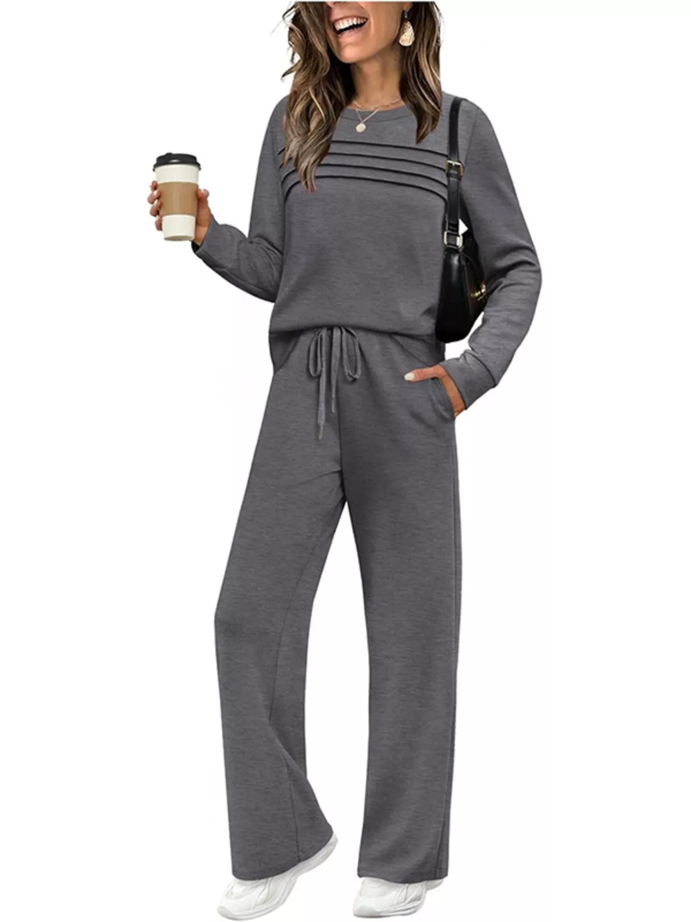 Soft Cozy Loungewear Top and Pants Set