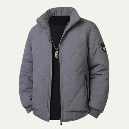 Thick Insulated Quilted Mens Winter Coat
