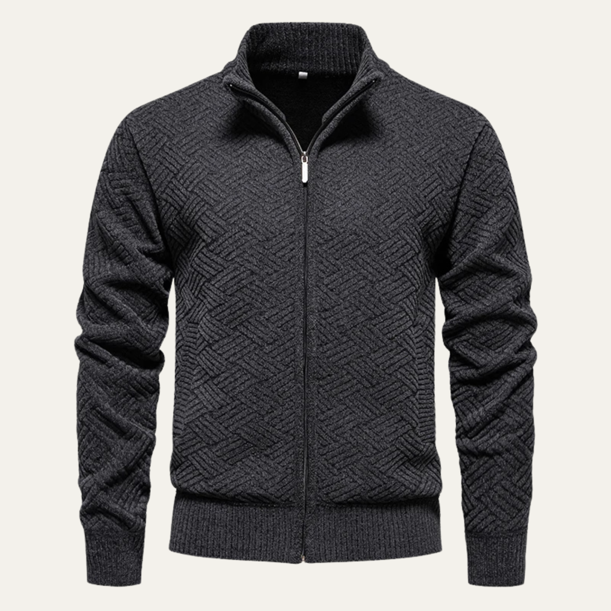 Cozy Mens Cable Knit Casual Cardigan Sweater