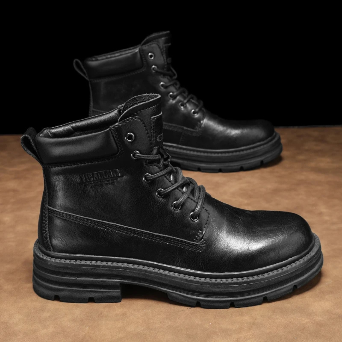 Tough Leather Mens Work Boots - OutfitLondon