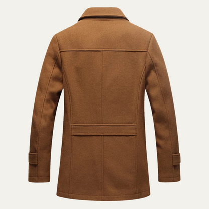 Warm Men's Wool Winter Overcoat