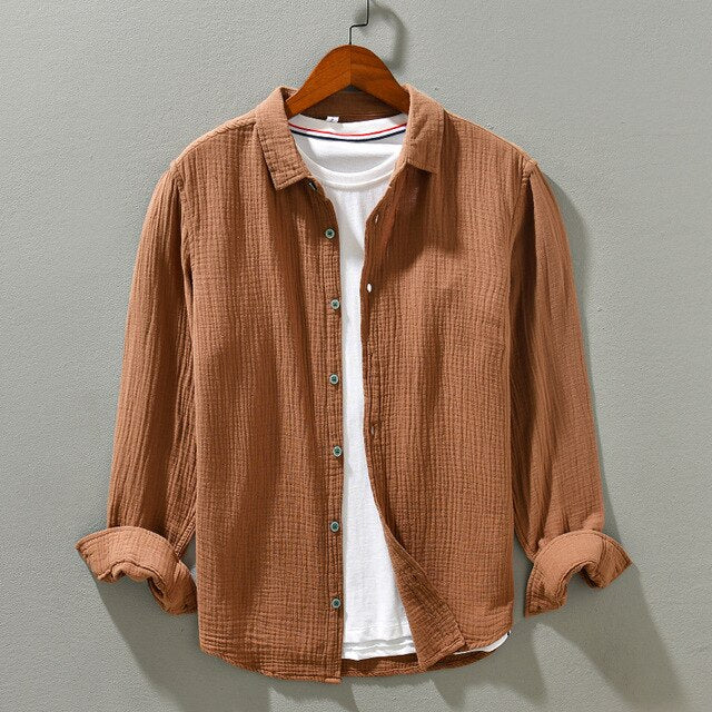 Classic Casual Cotton Mens Shirt - OutfitLondon