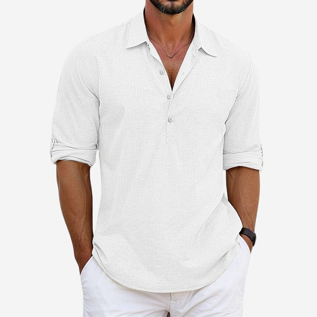 Breathable Casual Linen Shirt for Men