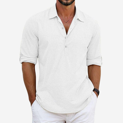 Breathable Casual Linen Shirt for Men