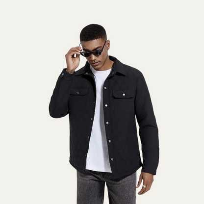 Comfortable Mens Quilted Lightweight Padded Jacket