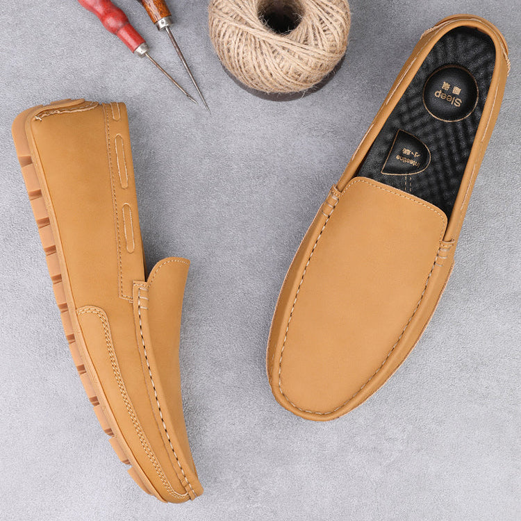 Classic Real Leather Slip On Shoe