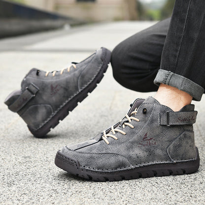 Authentic Brown Leather Ankle Boots