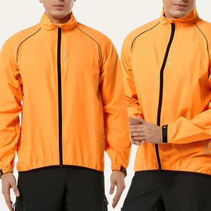Men's Visibility High Neck Full Zip Bike Jacket