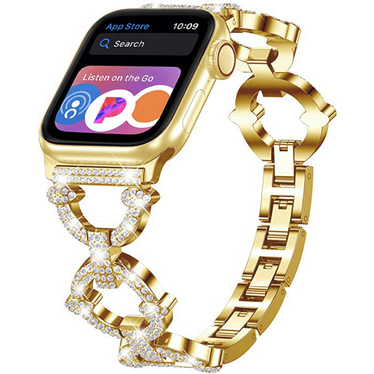 Sleek Metallic Smart Watch Band Bracelet
