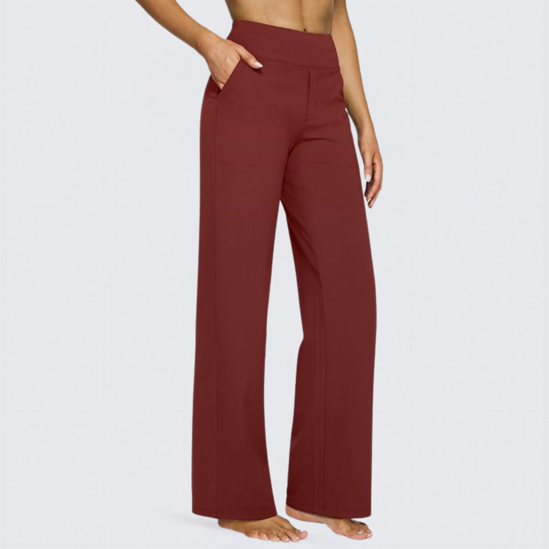 Relaxed Fit High Waist Yoga Pants for Women