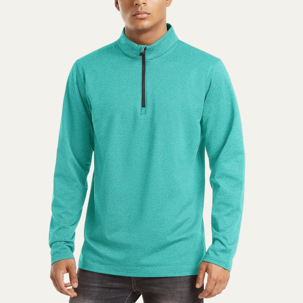 Performance Quarter Zip Neck Sports Shirt