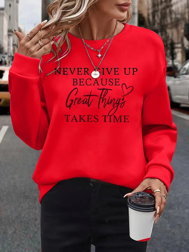 Soft Women's Graphic Pullover Sweatshirt