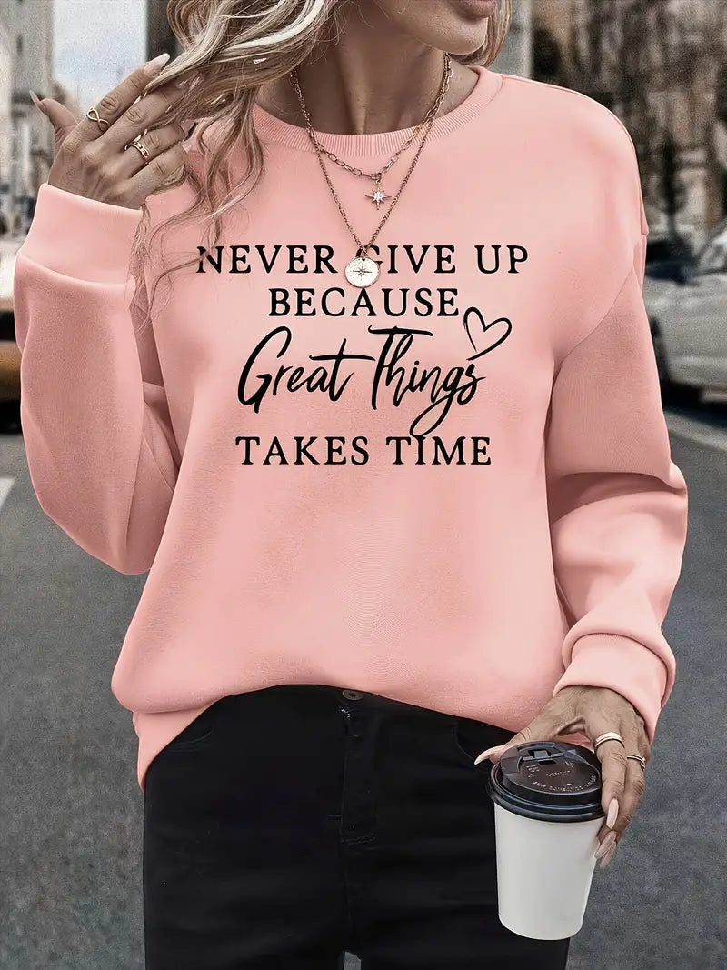 Soft Women's Graphic Pullover Sweatshirt