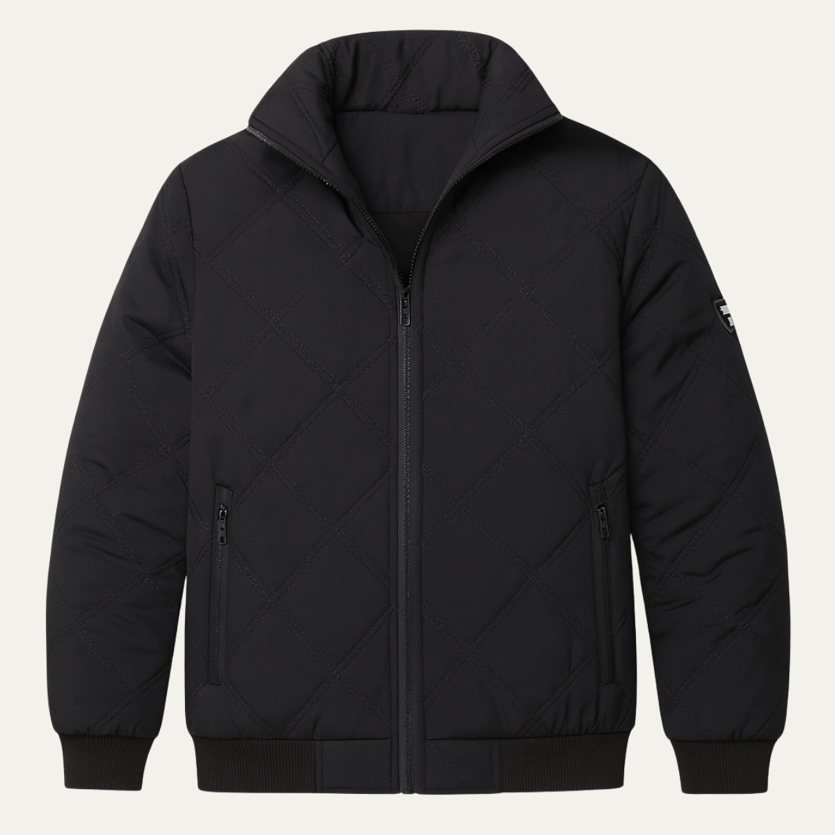 Thick Insulated Quilted Mens Winter Coat - OutfitLondon