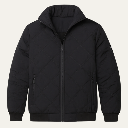 Thick Insulated Quilted Mens Winter Coat - OutfitLondon