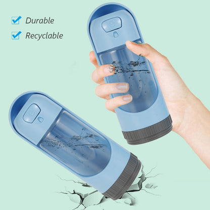 Portable Dog Water Bottle 300ml Drinking Bowl