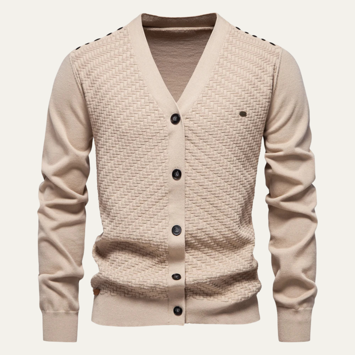 Thin Fit Men's Casual Button Cardigan Sweater - OutfitLondon