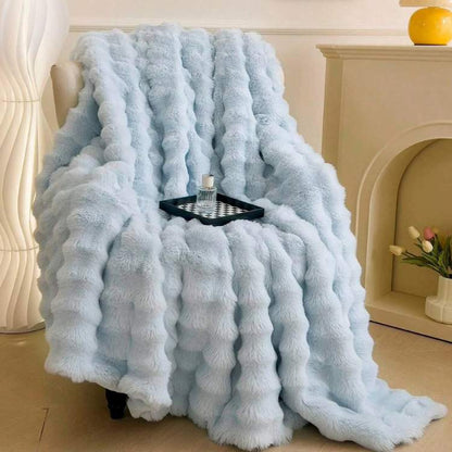 Soft Faux Fur Heavy Throw Blanket