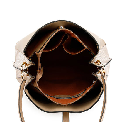 Fashionable Hobo Bag with Exotic Details