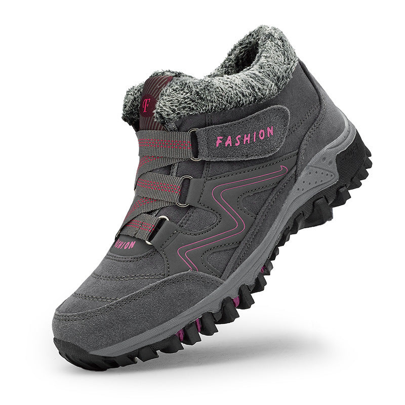 Orthopedic Shoes Anti-collision Velcro Hiking Ankle Sneakers Suede Outdoor