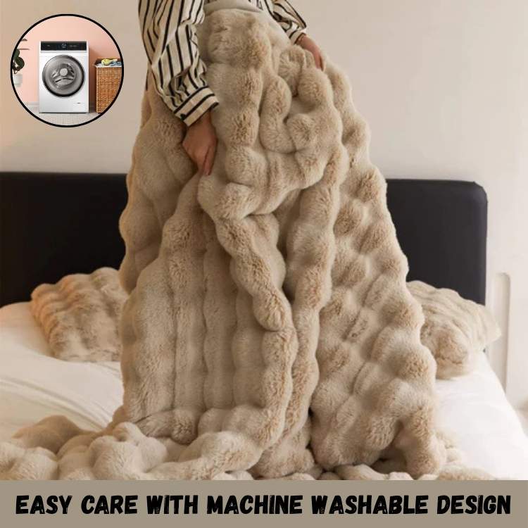 Soft Faux Fur Heavy Throw Blanket