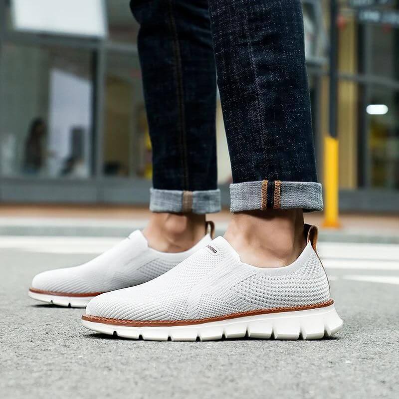 Soft Slip-on - Elastic Fit Airy White Sneakers
