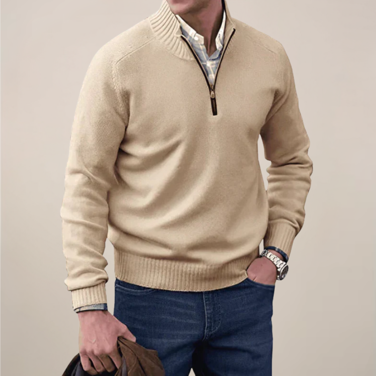 Men's Crew Neck Knit Sweater – Classic Everyday Wear