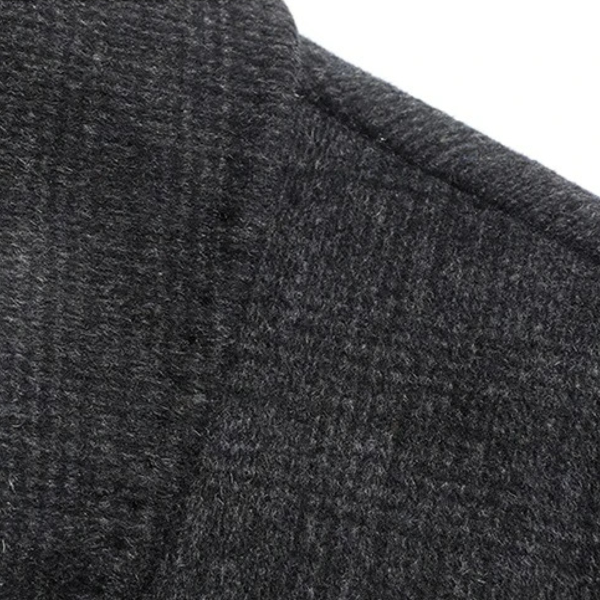 Warm Plaid Wool Men's Winter Overcoat Coat