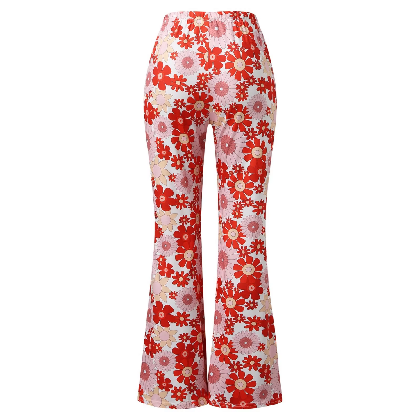 Classic High Waist Flowy Floral Women's Pants