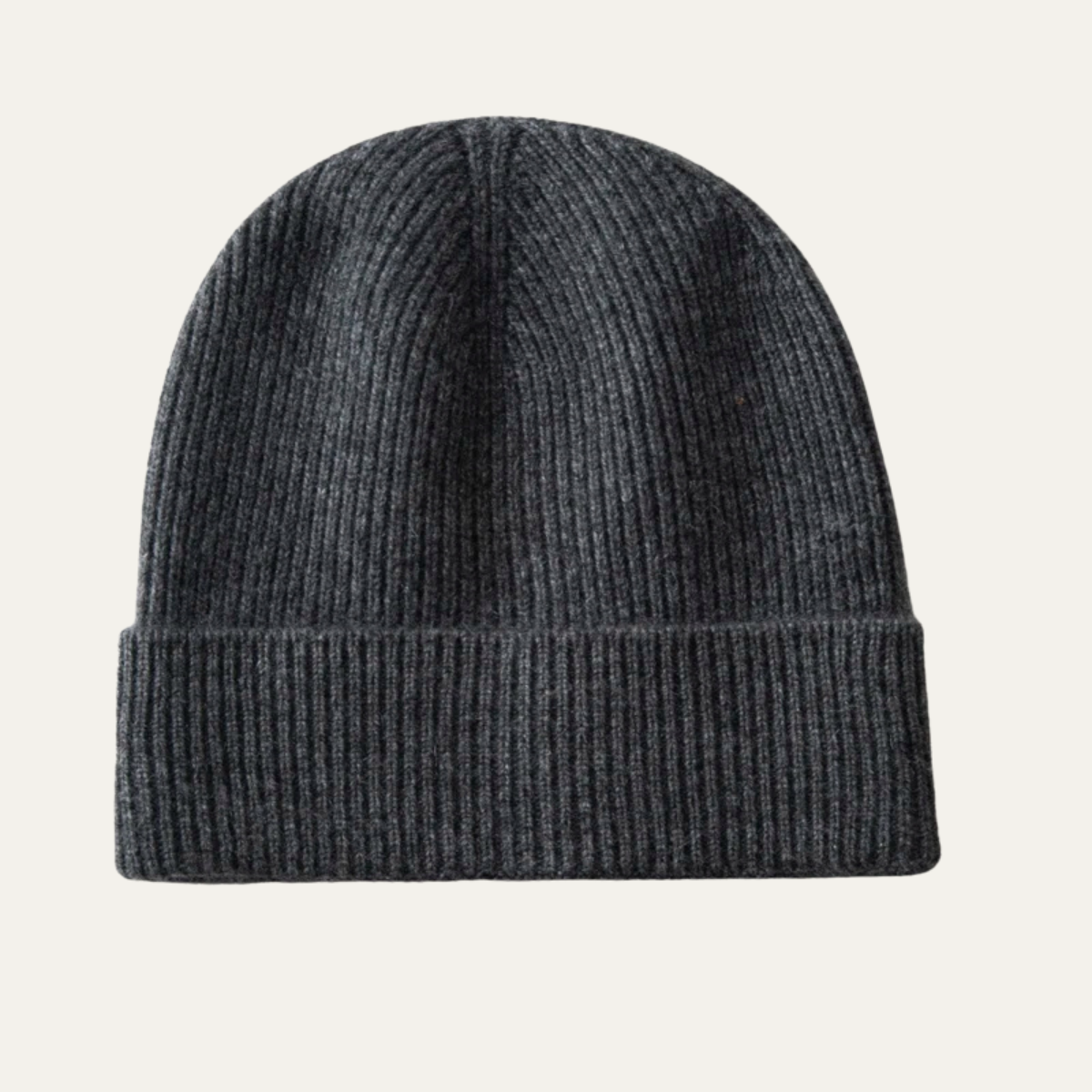 Warm Mens Cashmere Ribbed Winter Hat