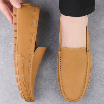 Classic Real Leather Slip On Shoe