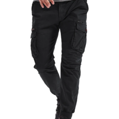 Relaxed Fit Hiking Pants with Stretch Waist and Cargo Pockets