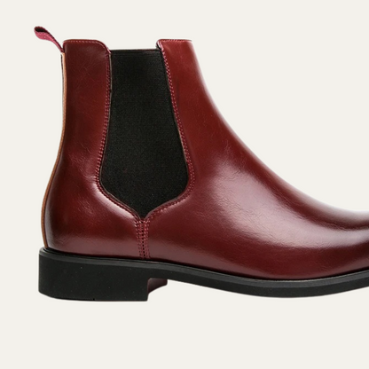 Brown Leather Mens Classic Ankle Boots