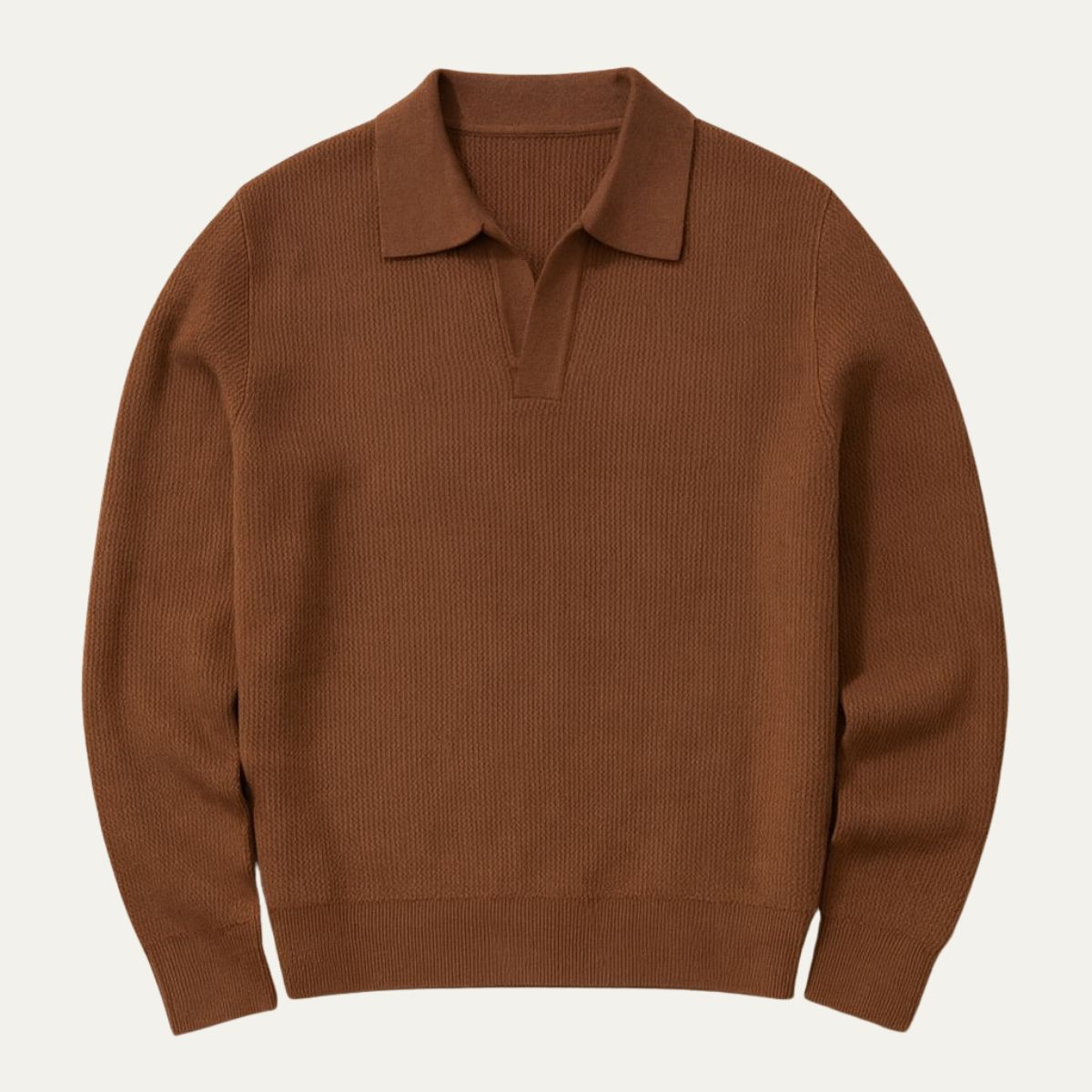 Classic Fit Polo Neck Sweater