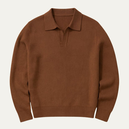 Classic Fit Polo Neck Sweater